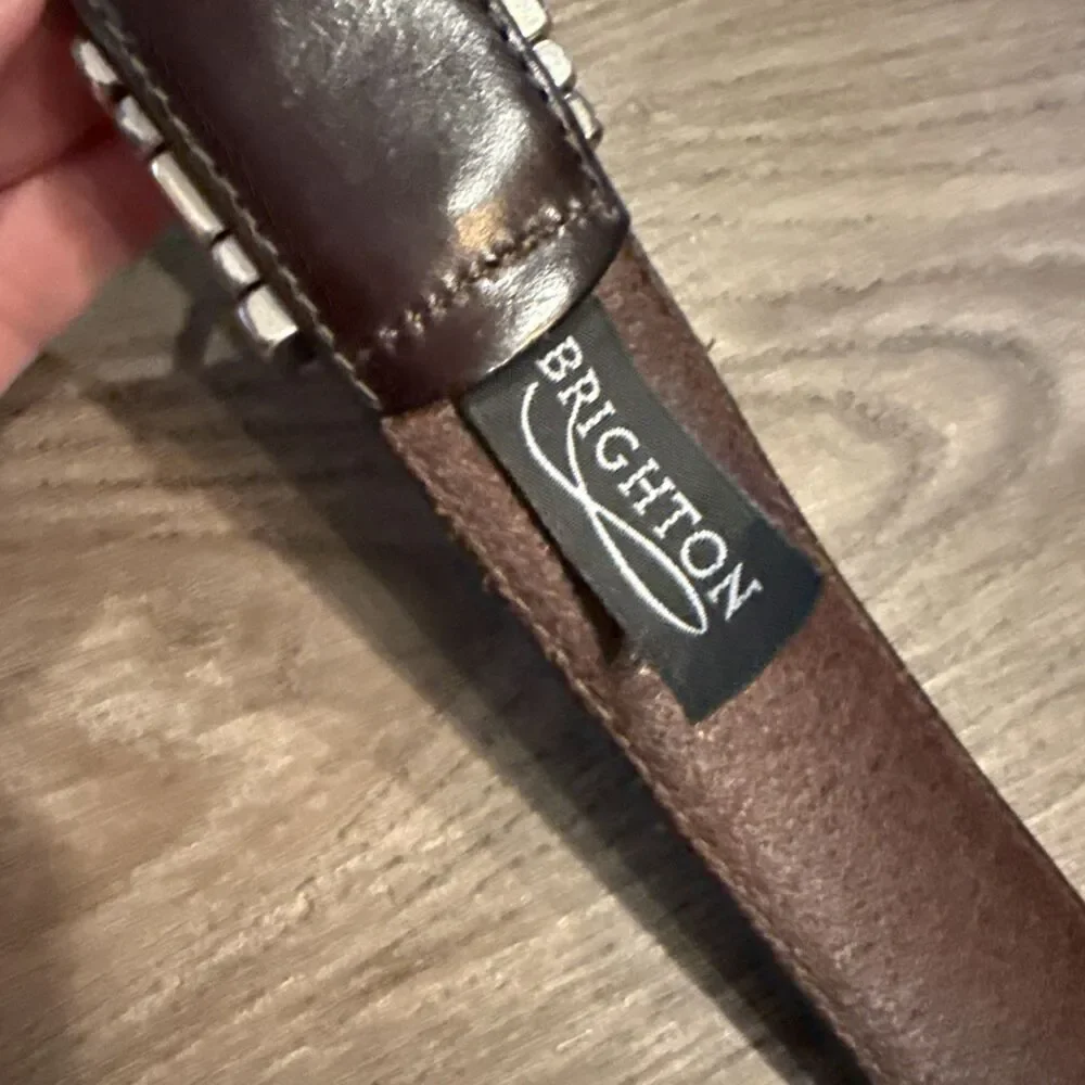 Vintage Brighton Brown Leather Belt Size L